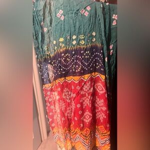 Colorful scarf wrap dupatta